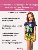 Kit Arco-Íris da Alegria – 10 Roupinhas Confortáveis Pra Filha Brincar Feliz